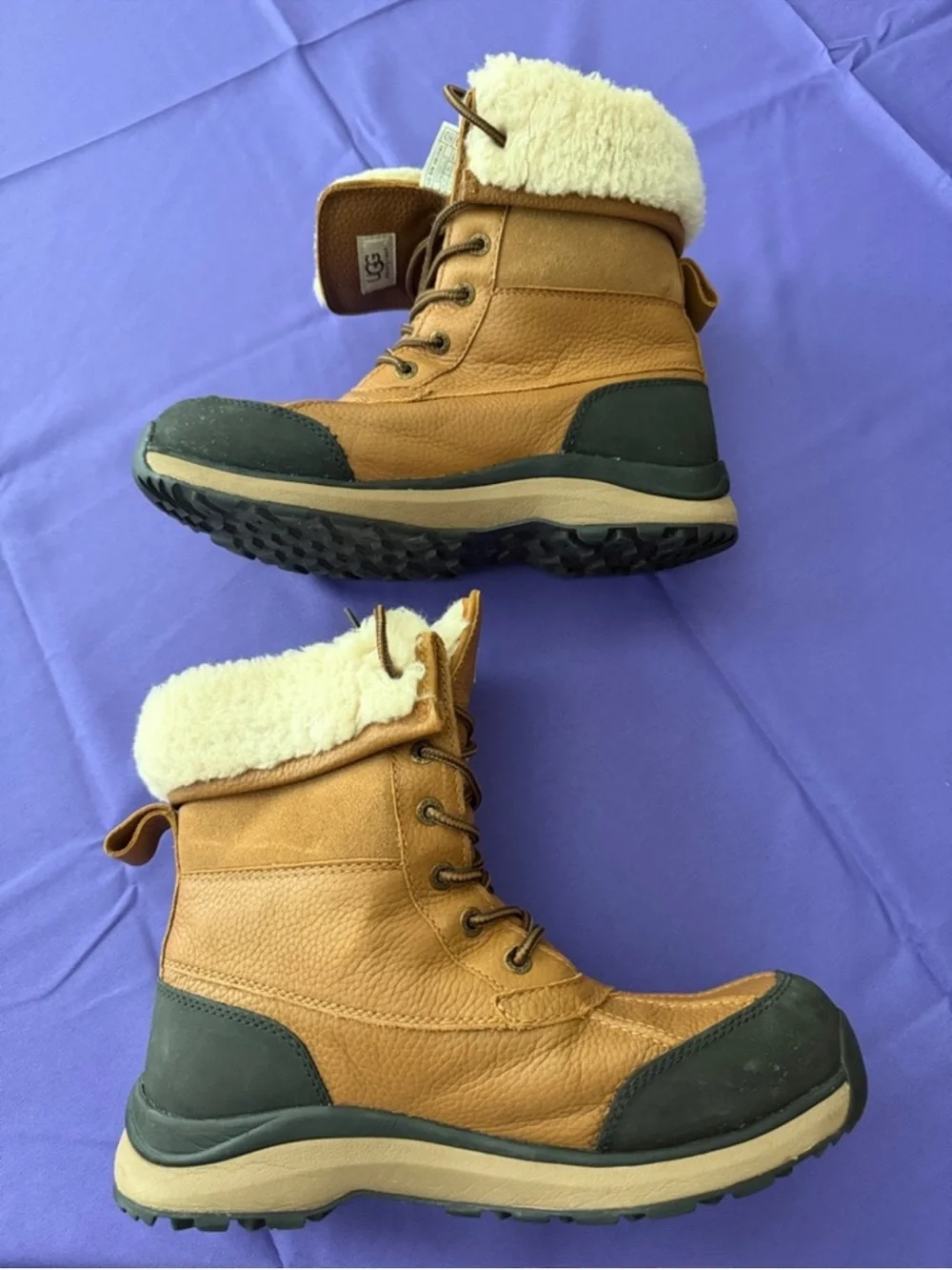 UGG Women’s Adirondack 111 Waterproof Boots in Chestnut sz 10